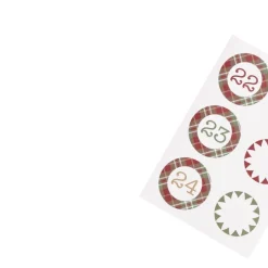 Adventskalender påsar med etiketter 1–24
