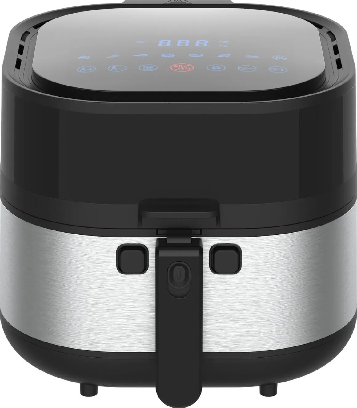 Airfryer keramisk, luftfritös med timer, 7,2 liter