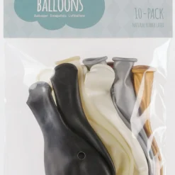 Ballonger guld & silver mix 10-pack