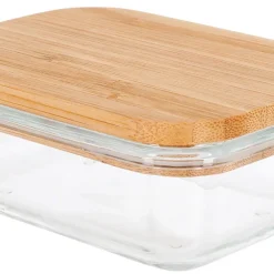 Bambulock, matlåda glas