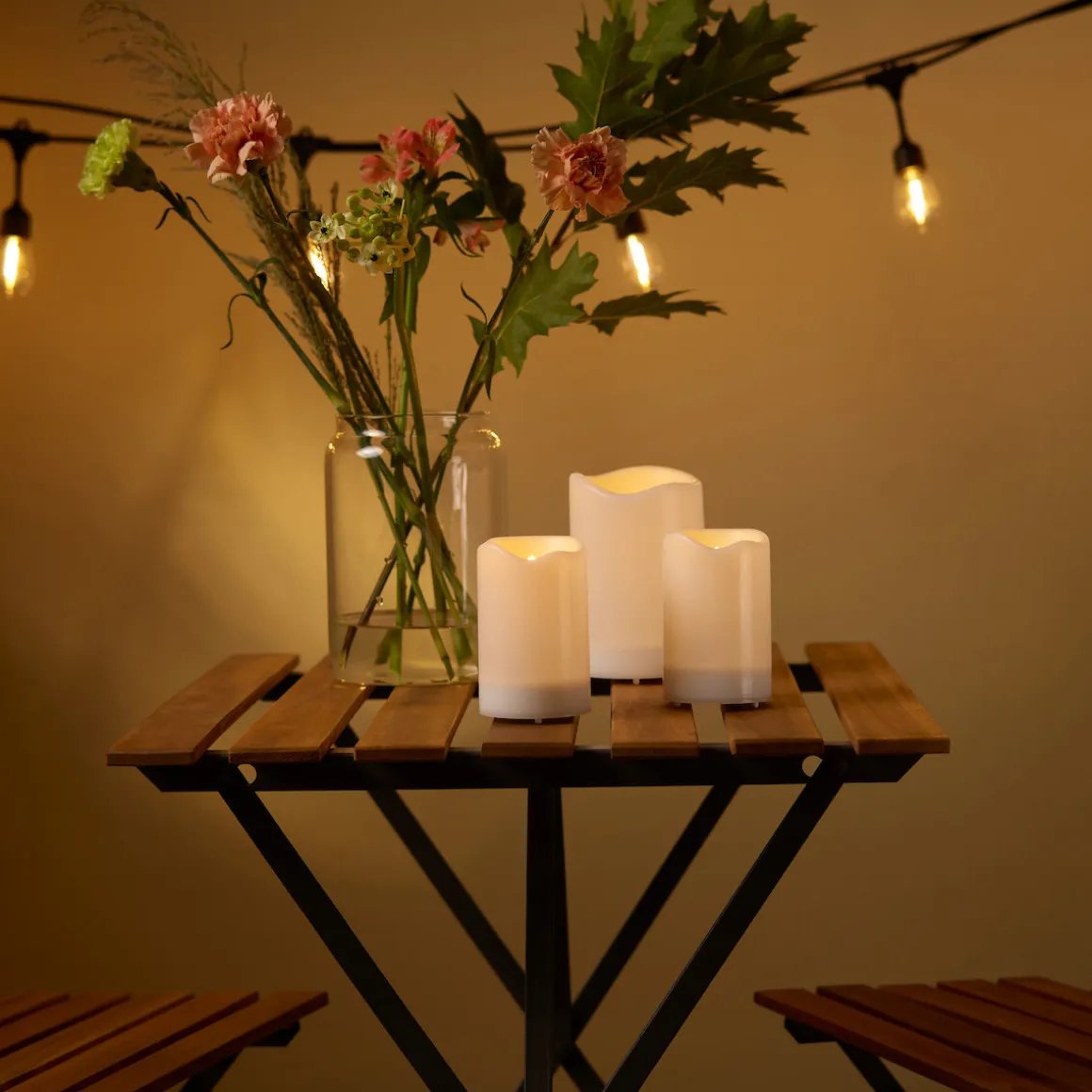 Blockljus solcell, LED, utomhus