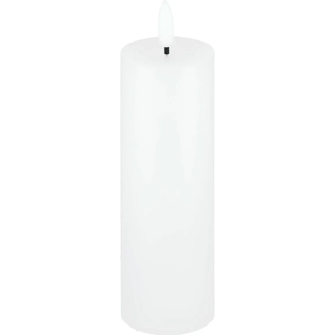 Blockljus LED Slim med timer, vit, Northlight, diameter 5 cm