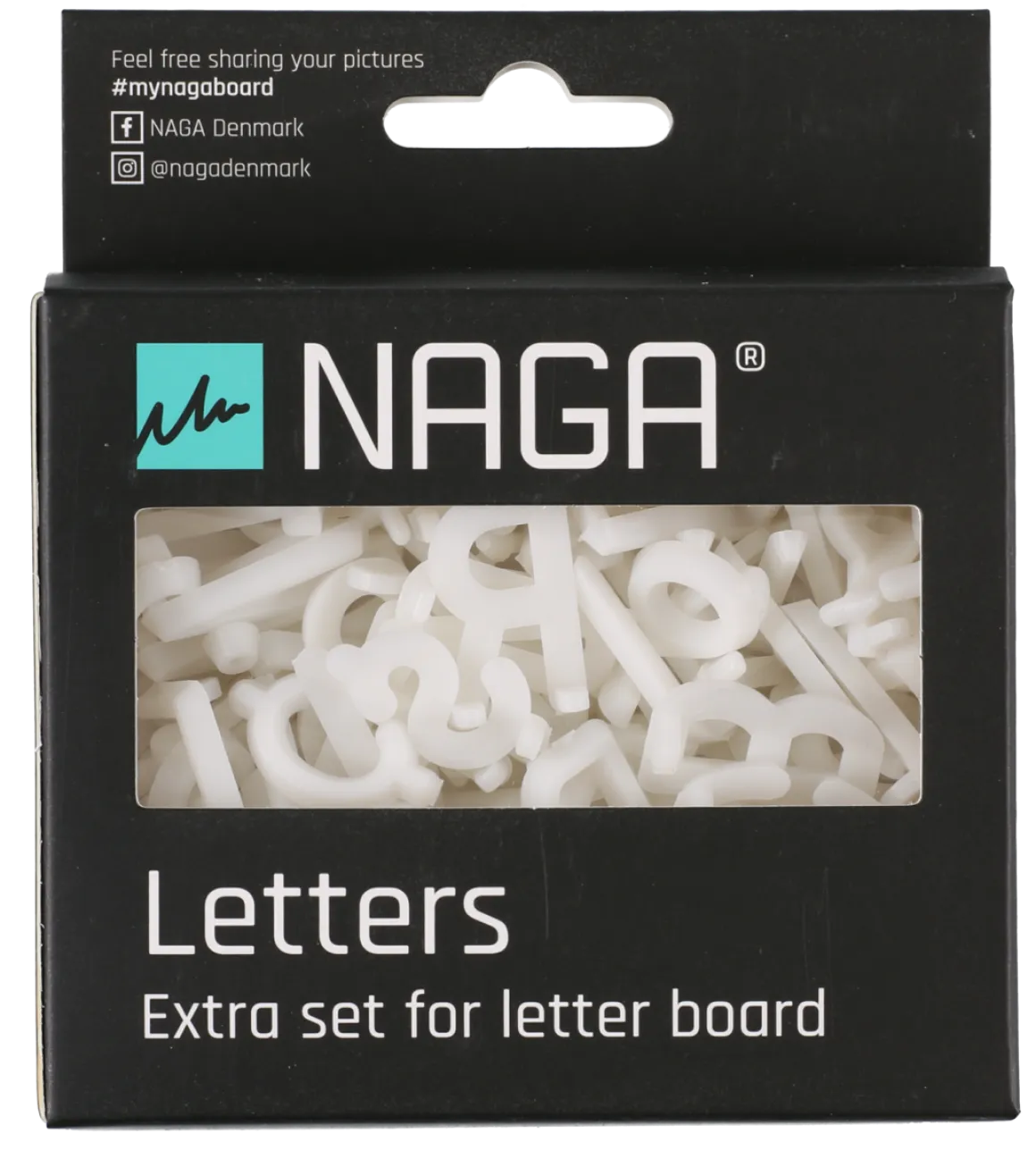 Bokstäver och siffror till bokstavstavla, Naga
