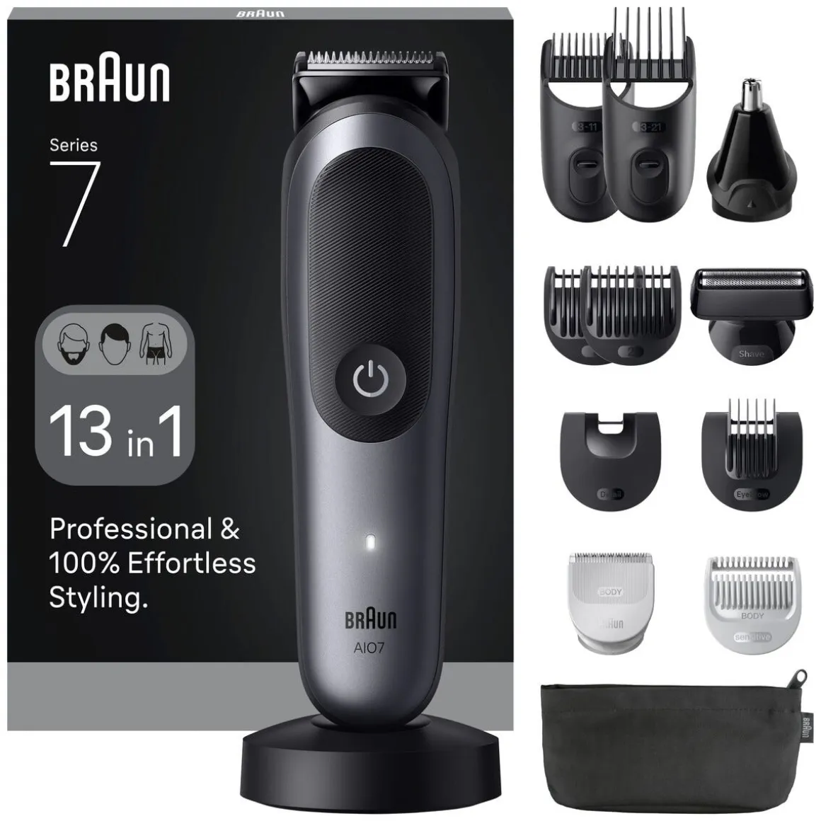Braun All-in-One Series 7 multitrimmer AIO7560, vattentät
