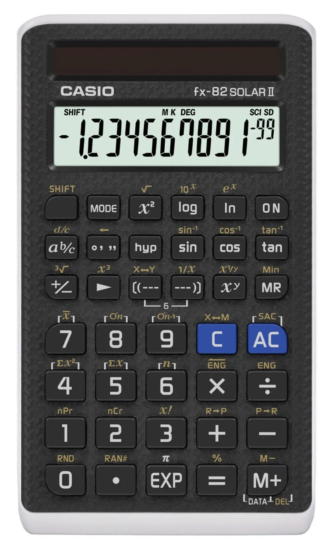 Casio FX-82 SOLAR II, miniräknare med solcell, gymnasiet