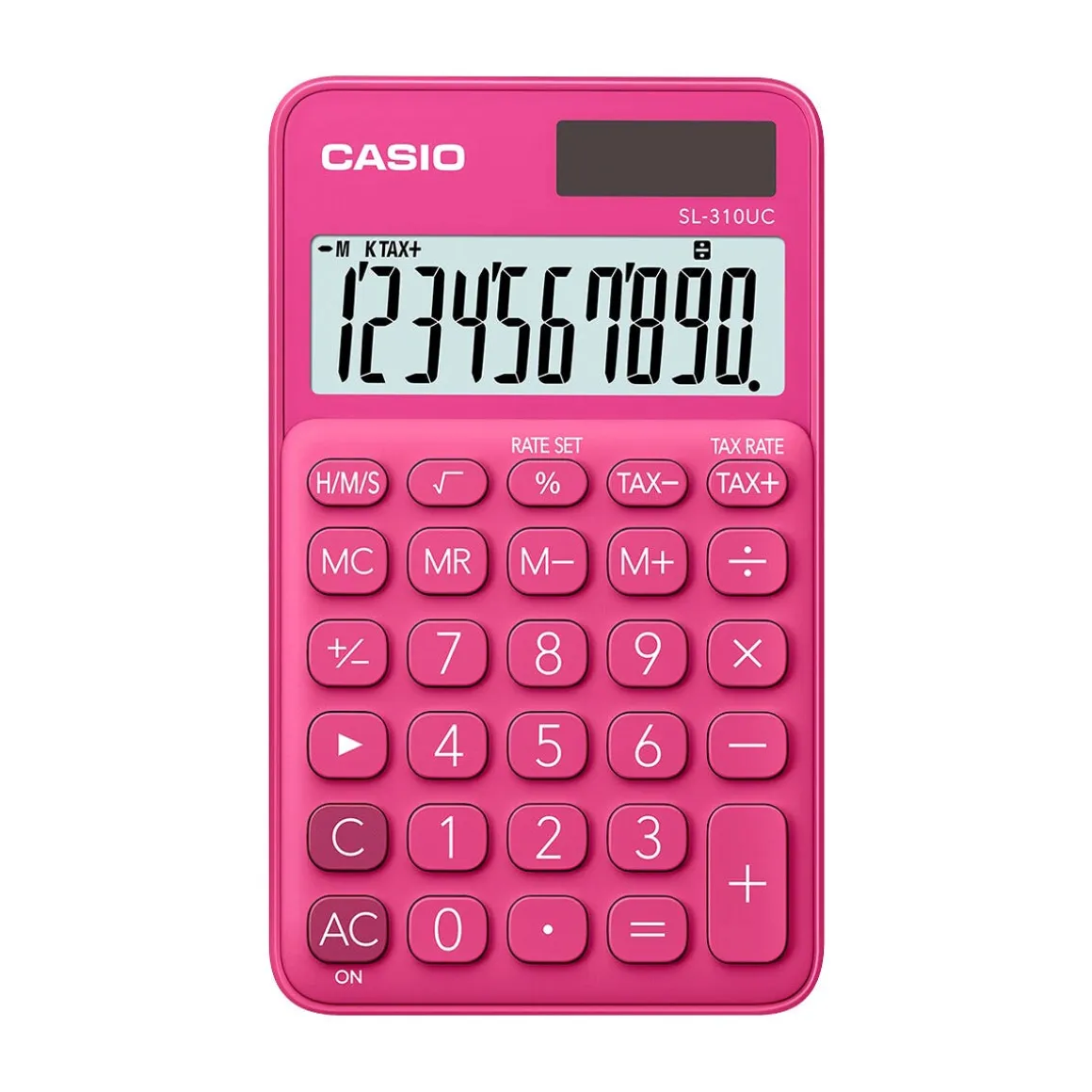 Casio SL-310UC bordsräknare, solcell och batteri