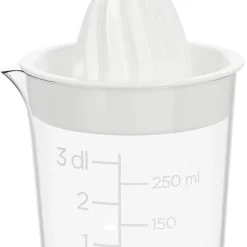 Citruspress manuell i plast, 0,3 liter