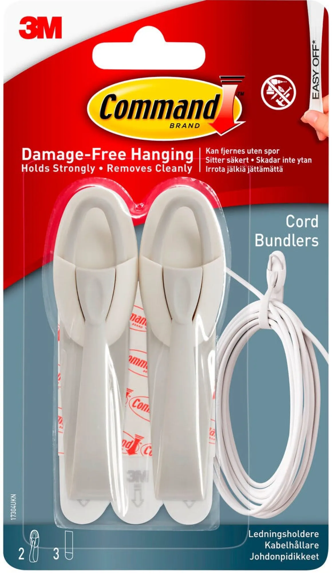 Command kabelhållare, 2-pack