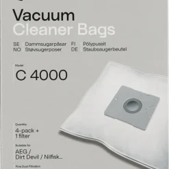 Dammsugarpåsar C4000, 4-pack