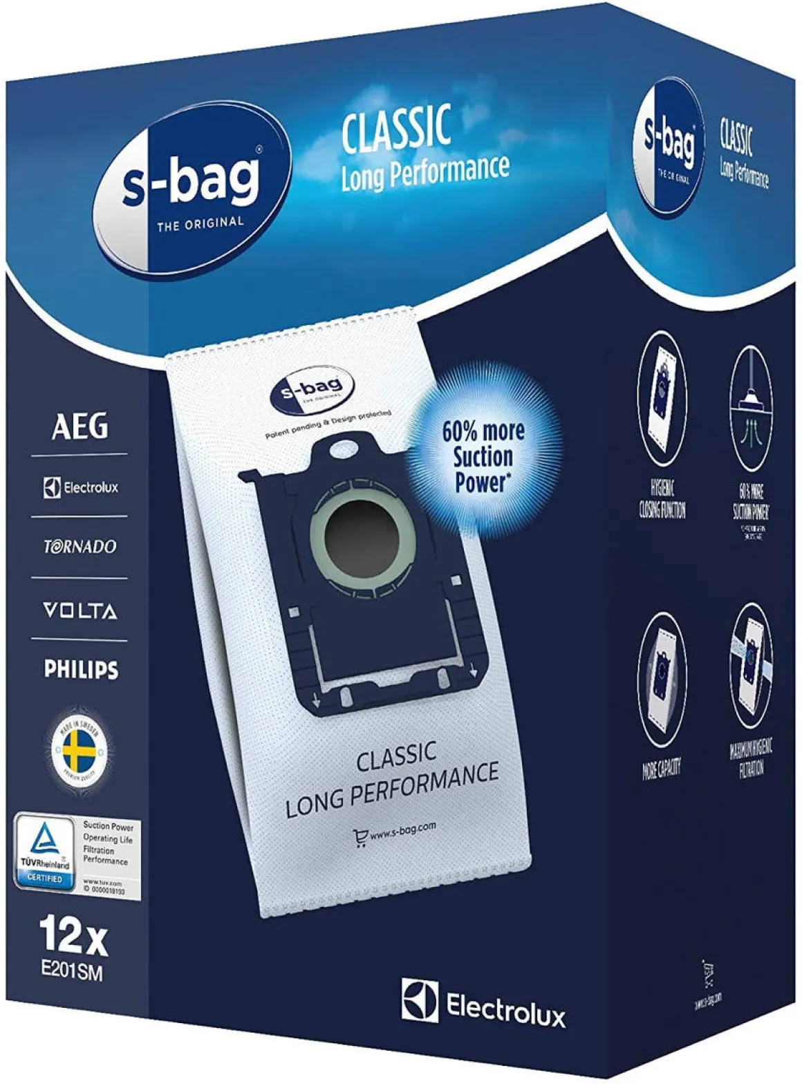 Dammsugarpåsar S-bag Electrolux E201S
