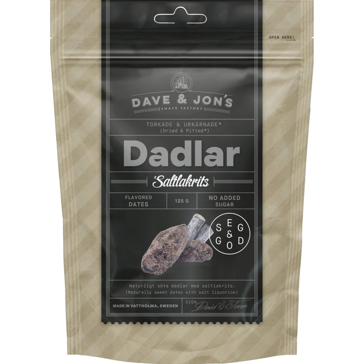 Dave & Jon’s dadlar 125 g