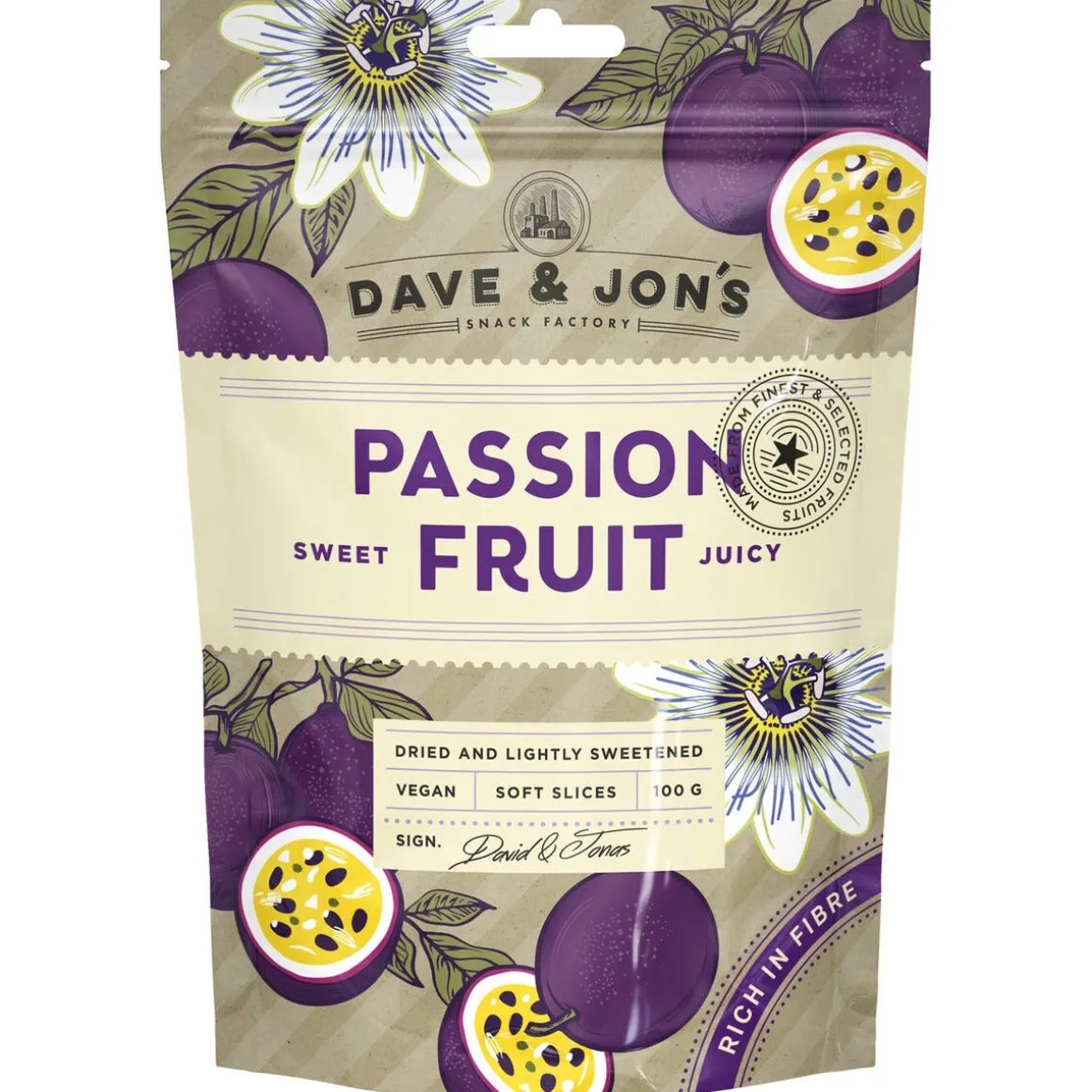 Dave and Jons torkad frukt, 100 g