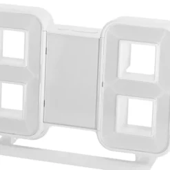 Digital väckarklocka med vitt ljus, USB