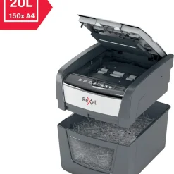 Dokumentförstörare Rexel Optimum AutoFeed 45X, korsstrimling