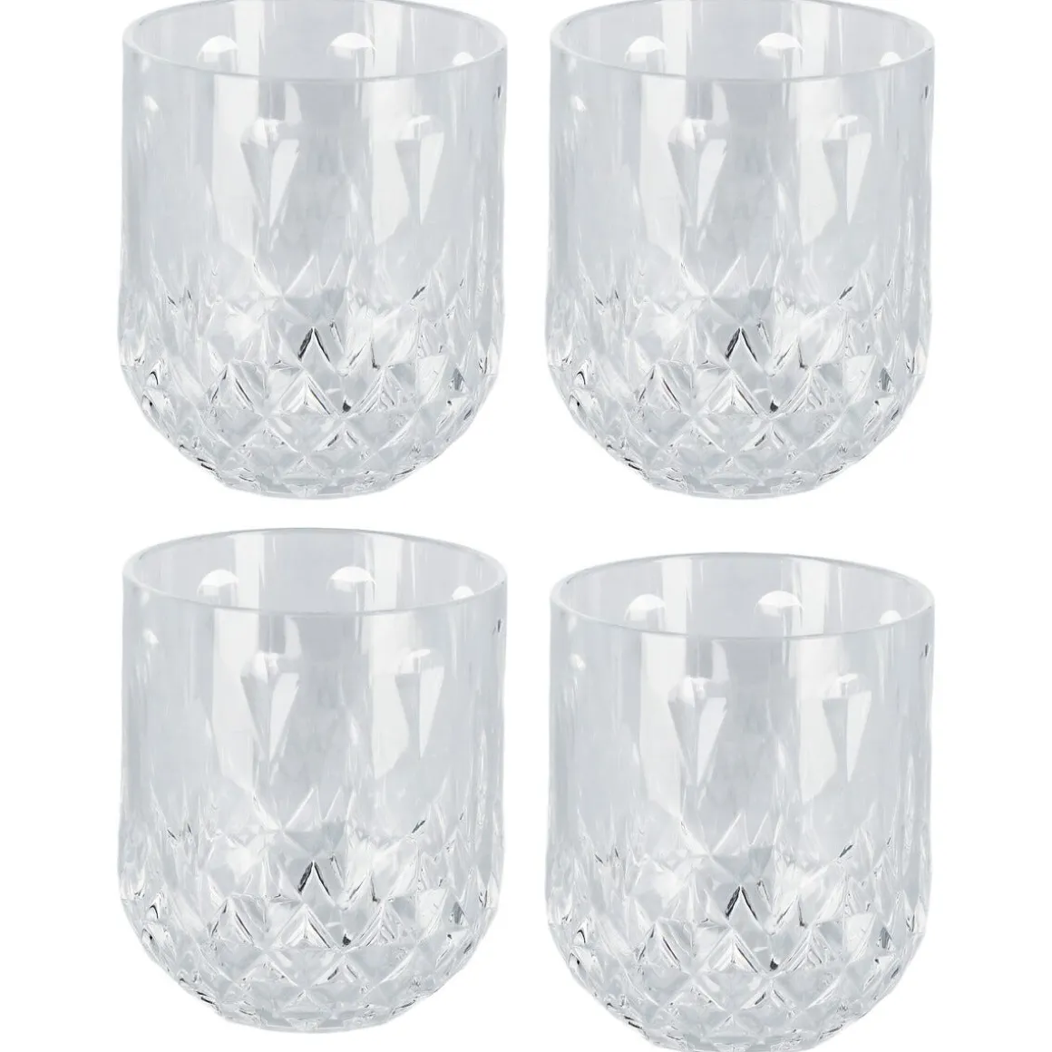 Dricksglas plast transparent 32 cl, 4-pack