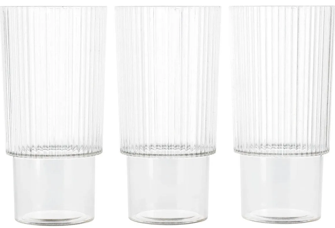 Drinkglas i plast 35 cl stapelbara, 3-pack