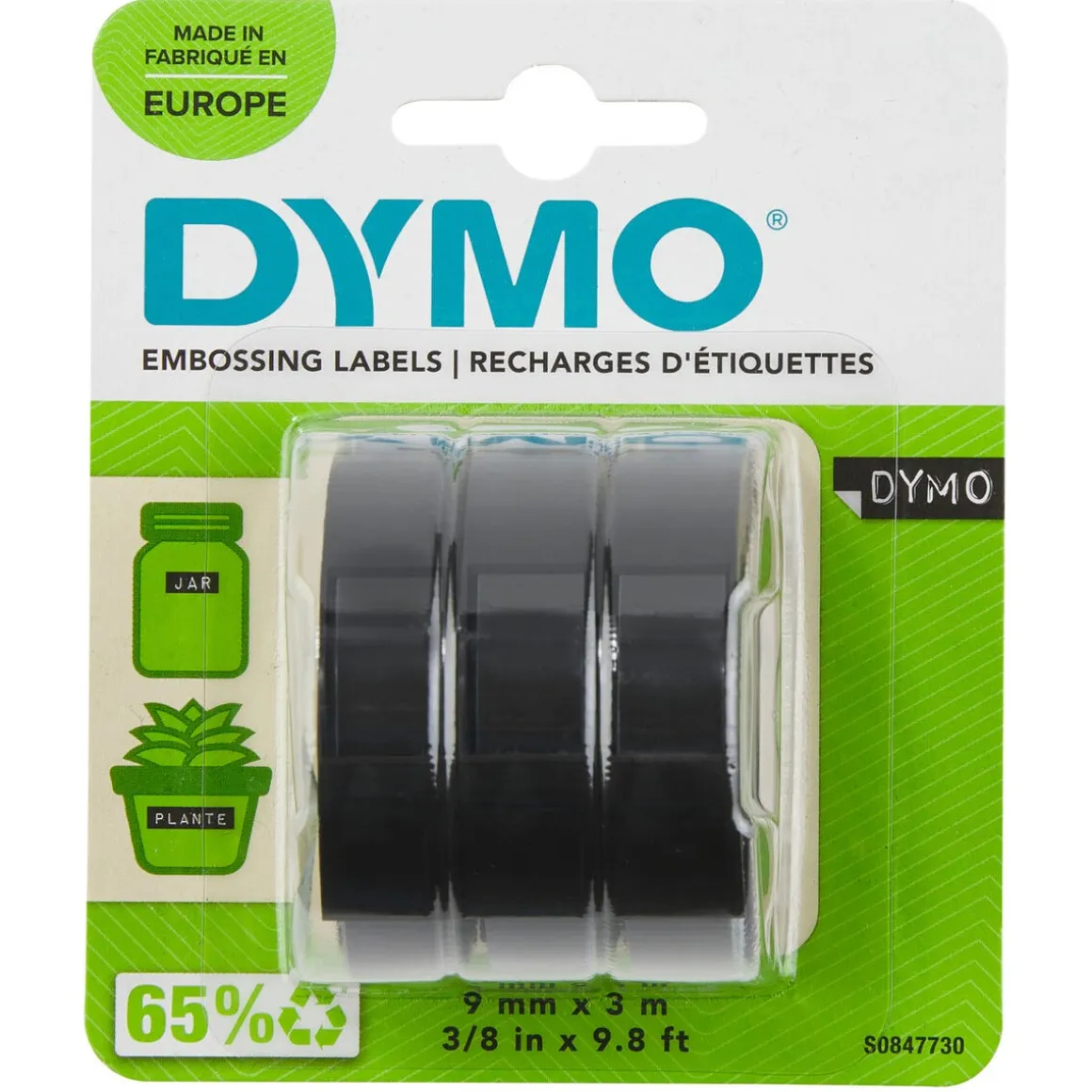 Dymo 3D präglingstejp 3-pack