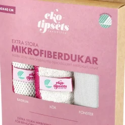 Ekotipset mikrofiberdukar extra stora, 3-pack