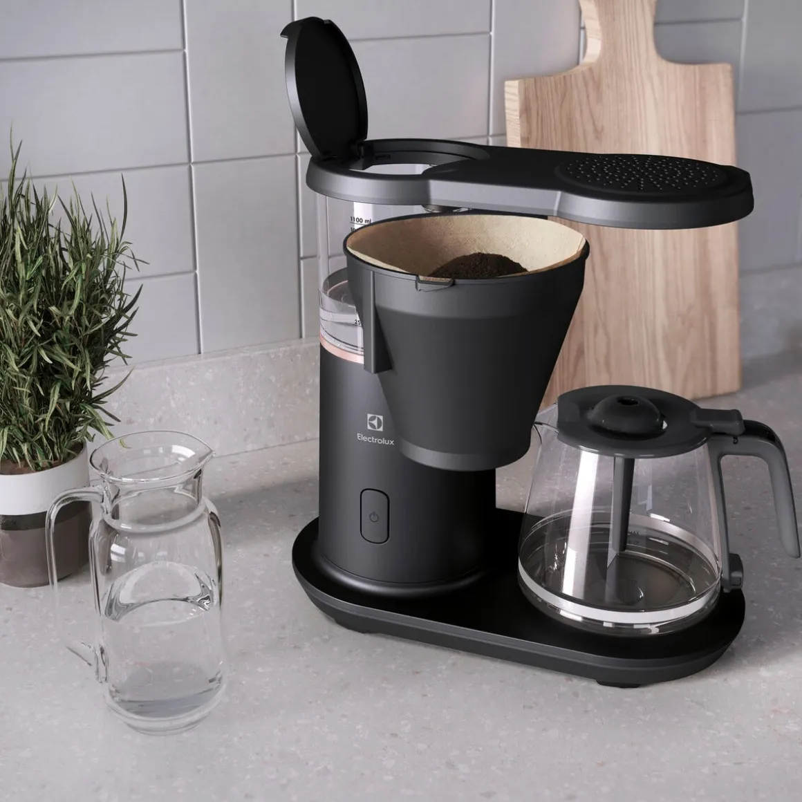 Electrolux Explore 7 kaffebryggare, 9 koppar, svart