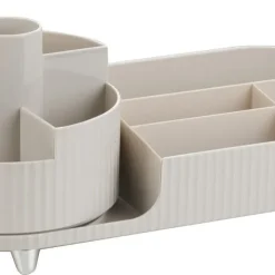Empire L roterande stor sminkförvaring, beige