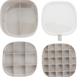 Empire smyckeskrin, 2 smyckesbrickor och bottenfack, beige