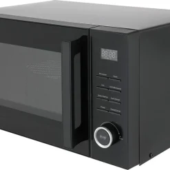 Enkel fristående mikrovågsugn svart 23 l, 900 W