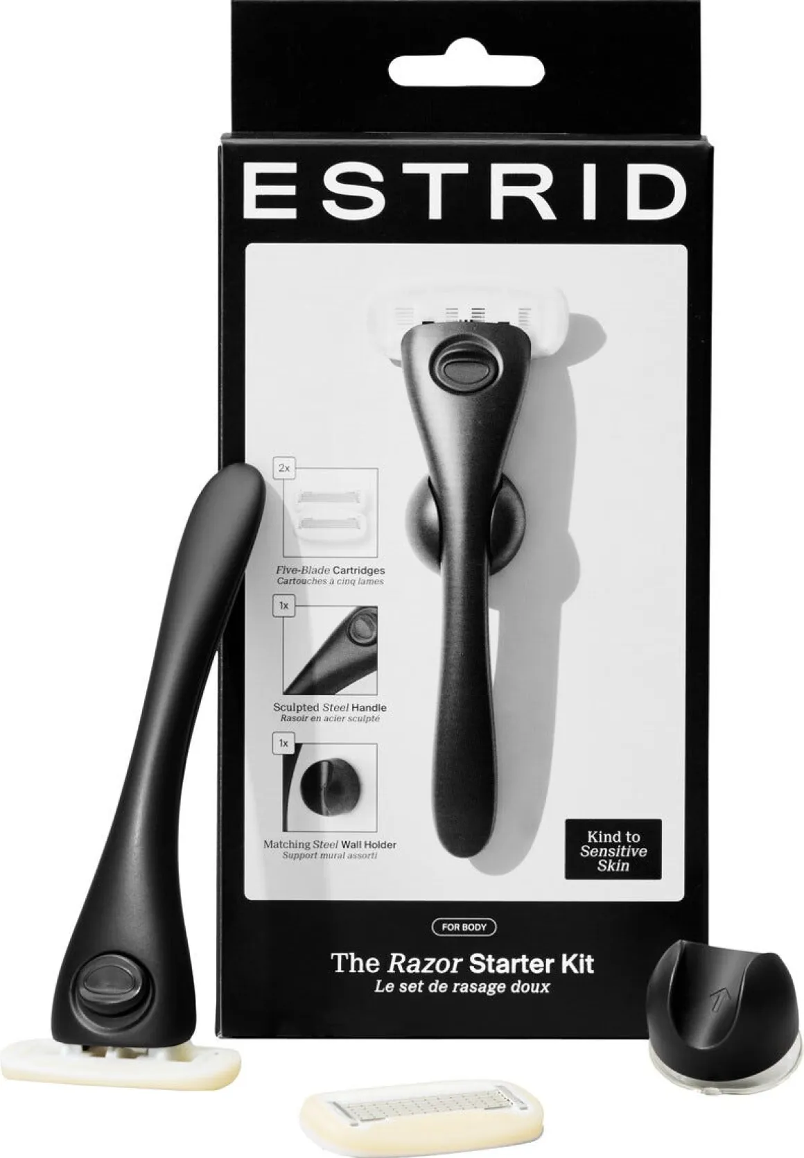 Estrid rakhyvel startkit med vägghållare och blad