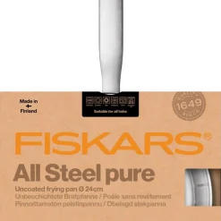 Fiskars All Steel Pure stekpanna rostfritt stål, 24 cm