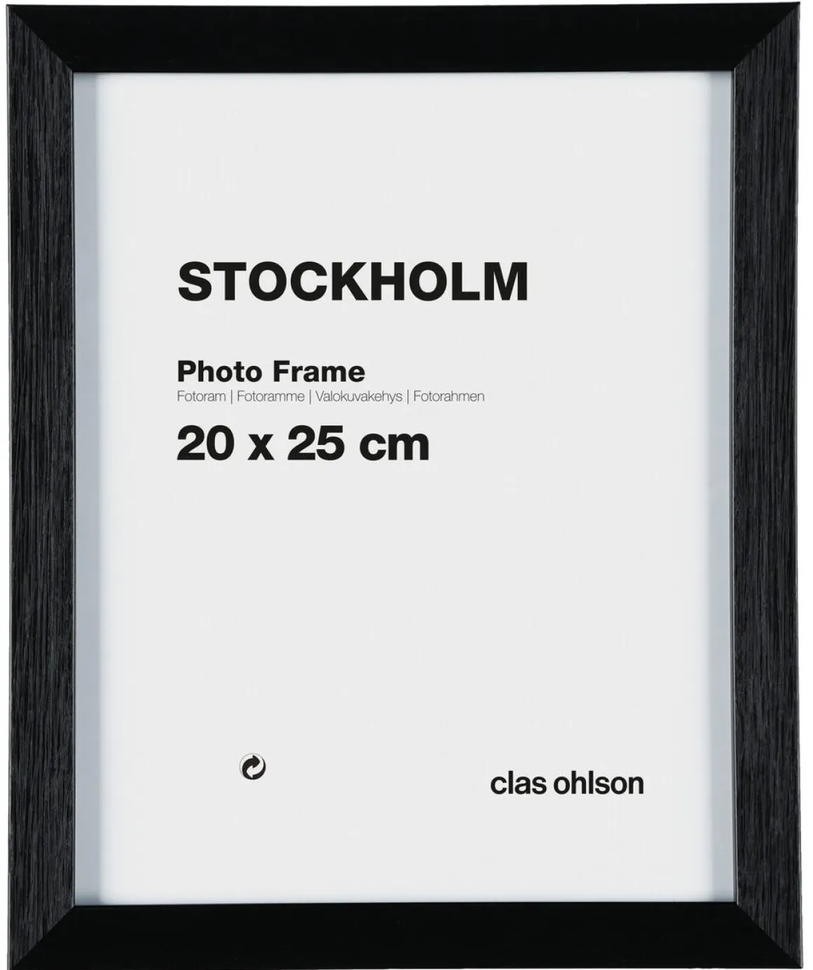 Fotoram Stockholm, svart