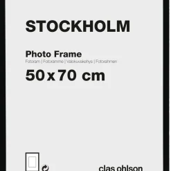 Fotoram Stockholm, svart