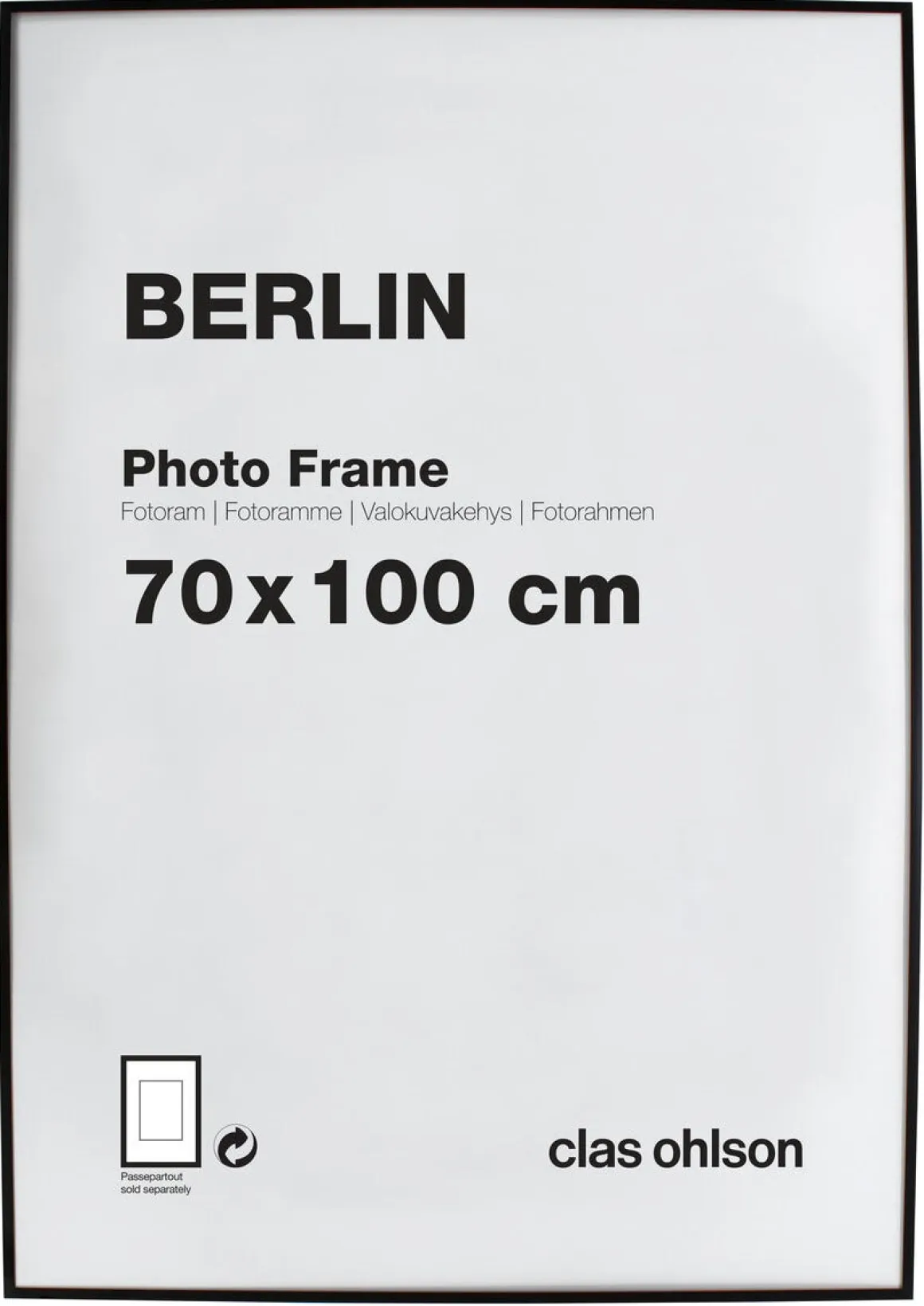 Fotoram Berlin, svart