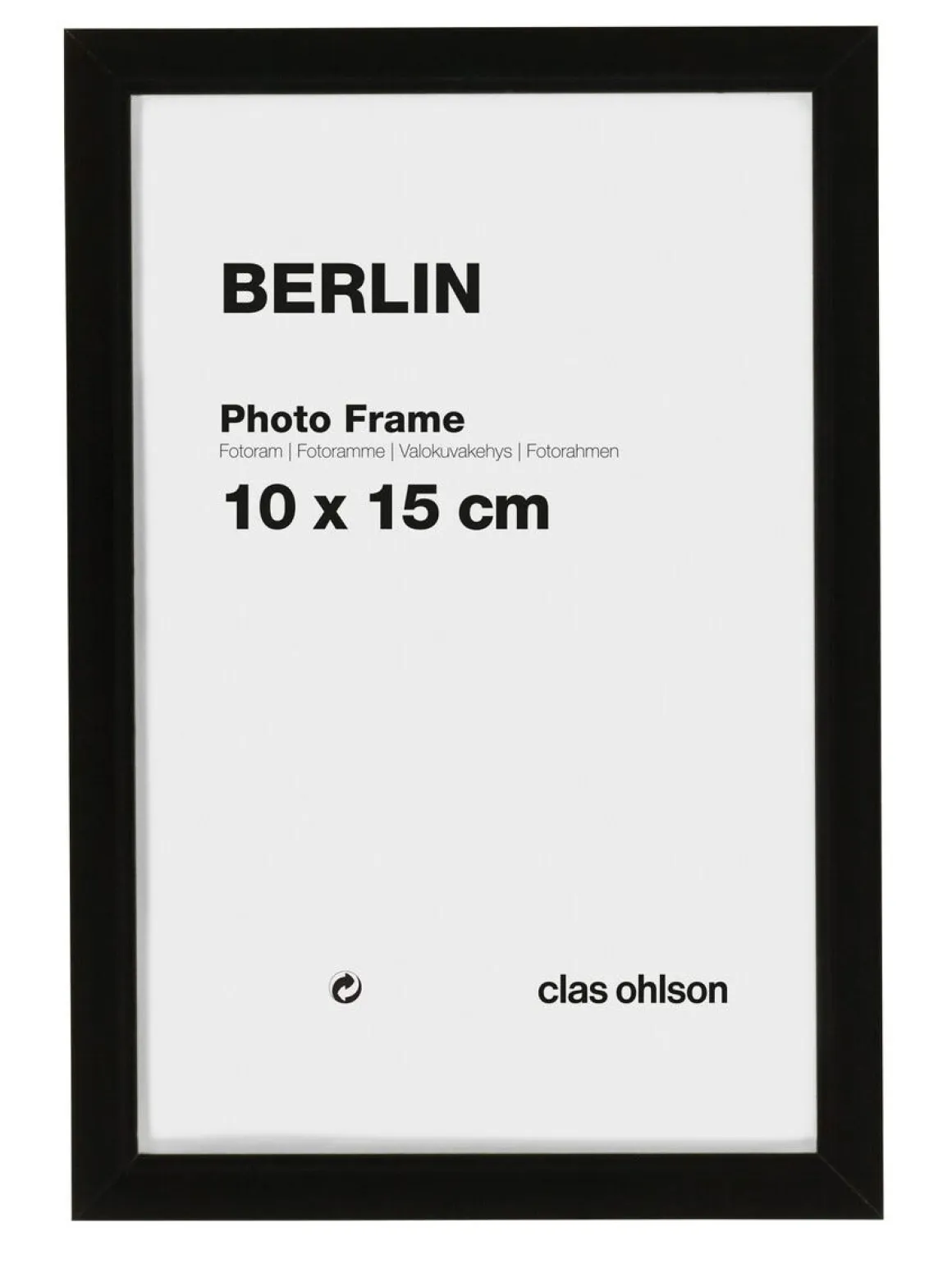 Fotoram Berlin, svart