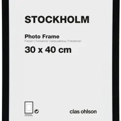 Fotoram Stockholm, svart
