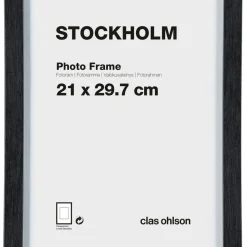 Fotoram Stockholm, svart