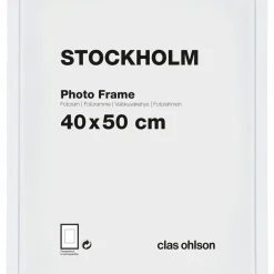 Fotoram Stockholm, vit