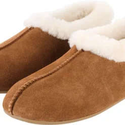 Fårskinnstofflor herr och dam, beige