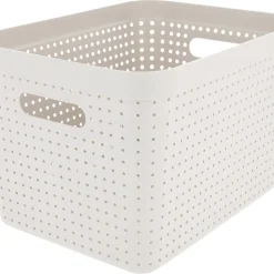 Förvaringskorg Neat beige, återvunnen plast