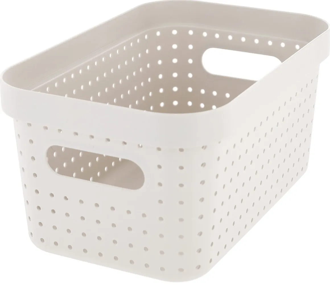 Förvaringskorg Neat beige, återvunnen plast