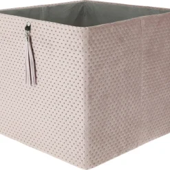 Förvaringslåda kvadrat, sammet