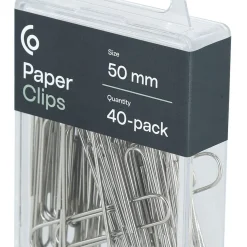 Gem 50 mm silver, 40-pack