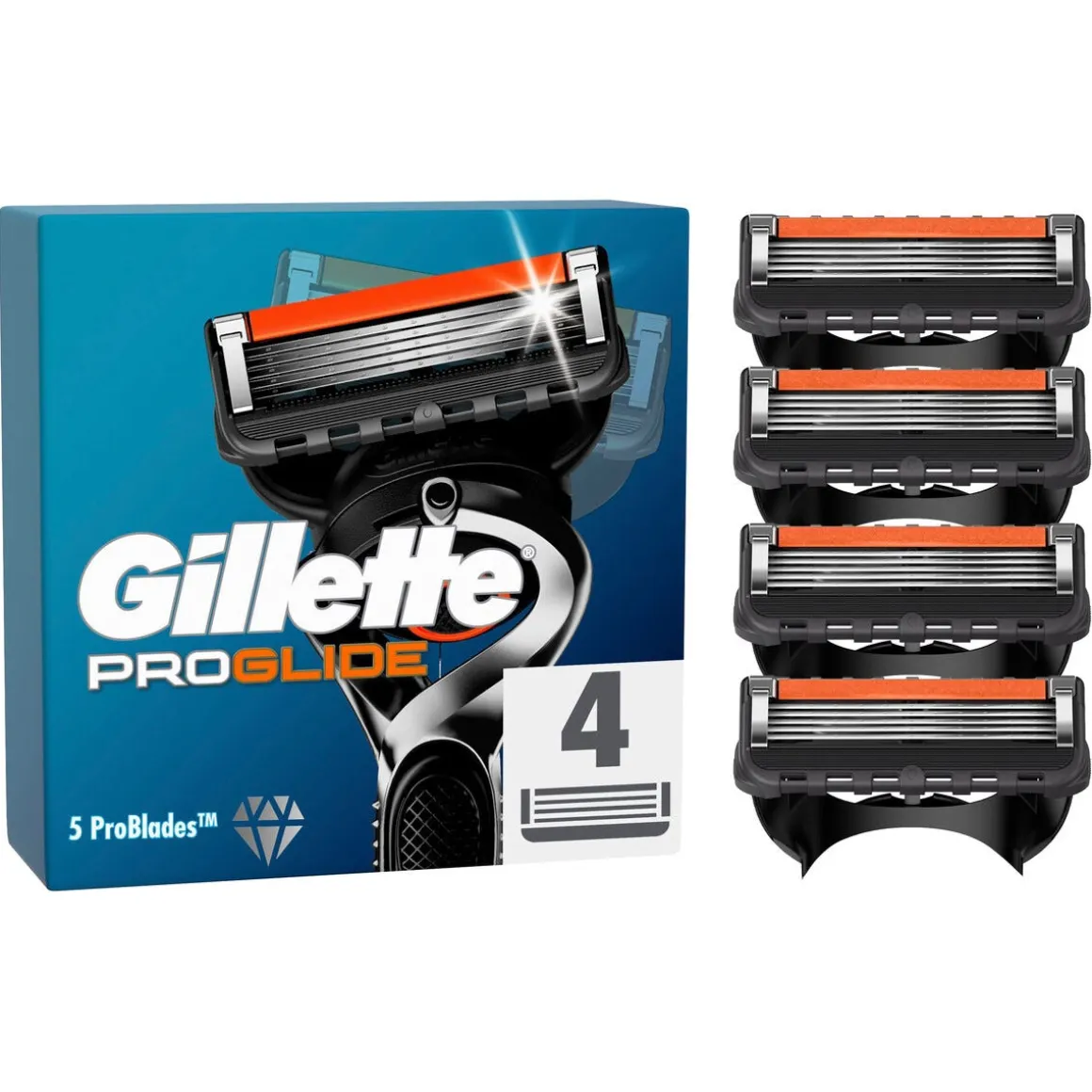 Gillette Fusion5 ProGlide, rakblad 4-pack