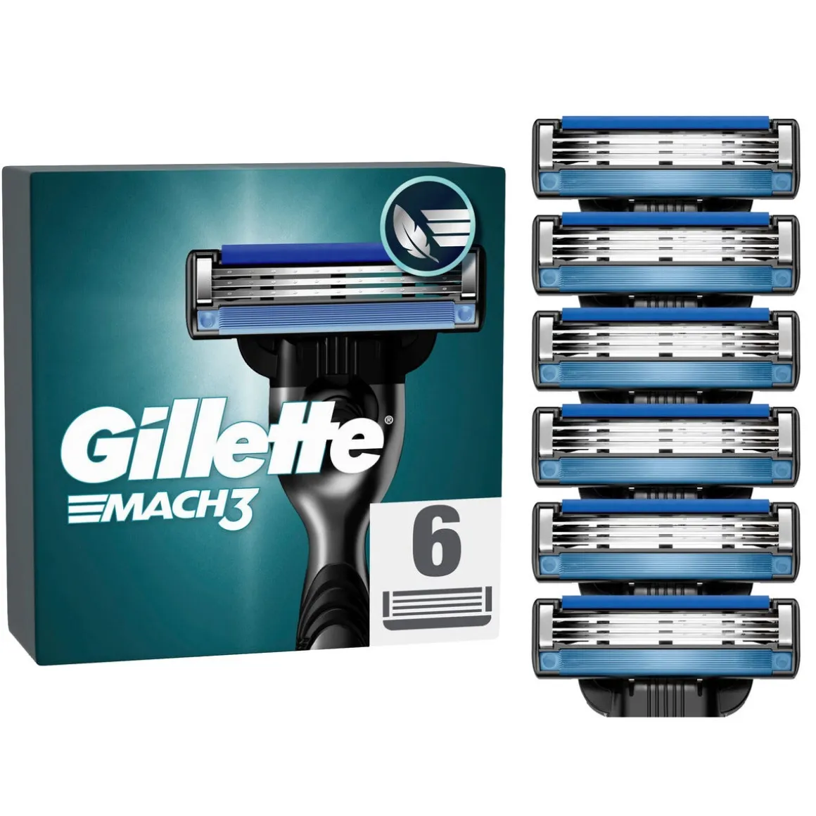 Gillette Mach3, rakblad 6-pack