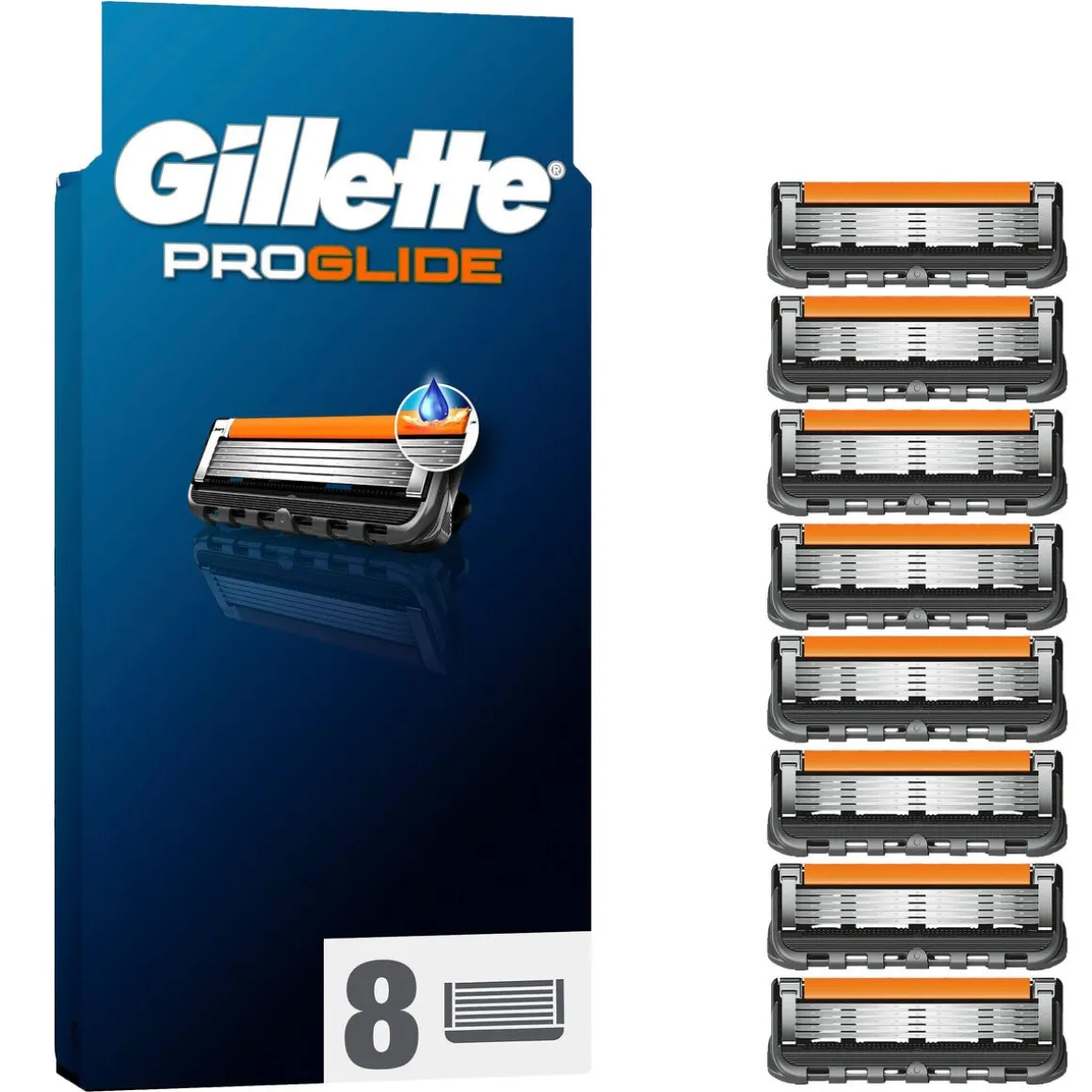 Gillette ProGlide rakblad, 8-pack