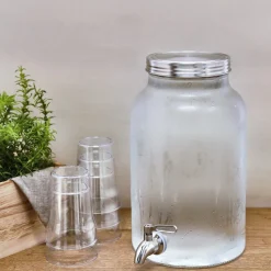 Glasburk med kran, 6 liter