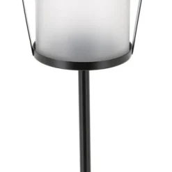 Gravlykta med frostat glas, höjd 56 cm