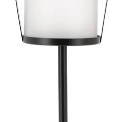 Gravlykta med frostat glas, höjd 56 cm