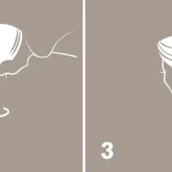 Hårhandduk Smart Microfiber, vit