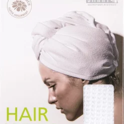 Hårhandduk Smart Microfiber, vit