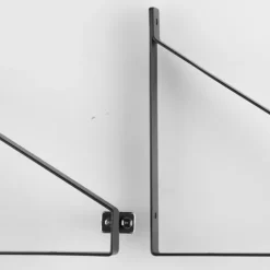Hyllkonsol svart, 2-pack