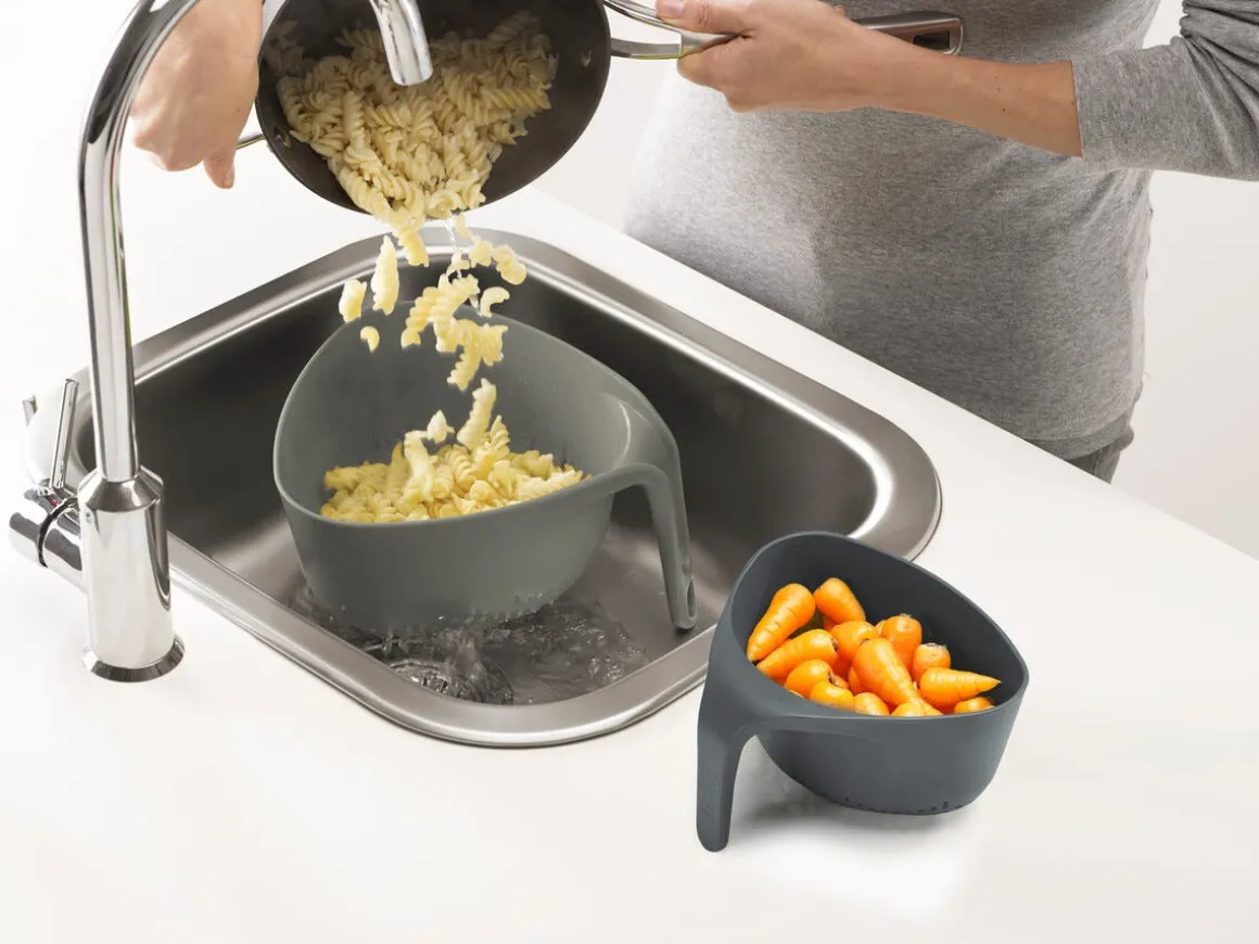 Joseph Joseph Nest durkslag plast, grå, 2-pack